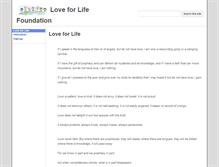 Tablet Screenshot of loveforlife.org